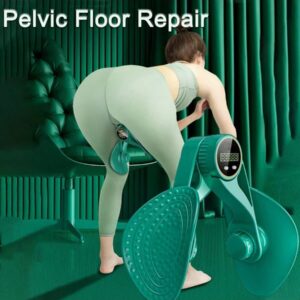 Inner Thigh Exerciser And Pelvic Floor Kegel Trainer With Resistance Bands And LED Counter - 3 Intensity Levels - Home Gym Equipment For Toning And Strengthening